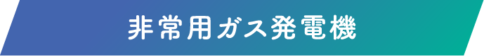 非常用ガス発電機